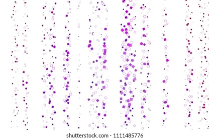 Light Purple vector polygonal illustration, which consist of rectangles. Rectangular pattern for your business design. Geometric background in Origami style with gradient. 