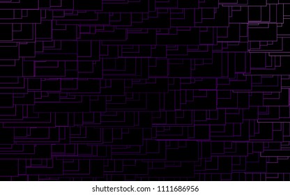 Light Purple vector polygonal illustration, which consist of rectangles. Rectangular pattern for your business design. Geometric background in Origami style with gradient. 