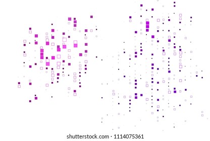 Light Purple vector polygonal illustration consisting of rectangles. Rectangular design for your business. Creative geometric background in origami style with gradient.