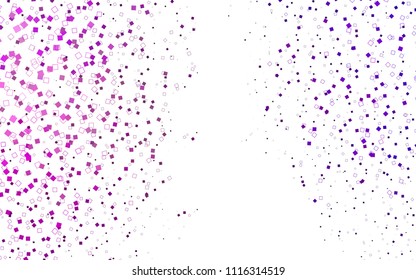 Light Purple vector polygonal illustration, which consist of rectangles. Rectangular pattern for your business design. Geometric background in Origami style with gradient. 