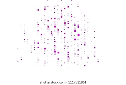 Light Purple vector polygonal illustration consisting of rectangles. Rectangular design for your business. Creative geometric background in origami style with gradient.