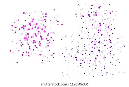 Light Purple vector polygonal illustration consisting of rectangles. Rectangular design for your business. Creative geometric background in origami style with gradient.