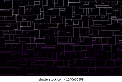 Light Purple vector polygonal illustration consisting of rectangles. Rectangular design for your business. Creative geometric background in origami style with gradient.