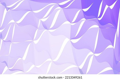 Ilustración poligonal del vector púrpura claro, que consiste en triángulos. Patrón triangular para el diseño de su negocio. Fondo geométrico en estilo Origami con gradiente.