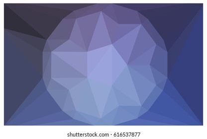 Light Purple vector polygonal illustration, which consist of triangles with a gemstone in center. Triangular design of a huge diamond for your business. Creative geometric background of gems.