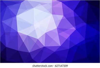 Light Purple vector polygonal illustration, which consist of triangles. Triangular pattern for your business design. Geometric background in Origami style with gradient. 