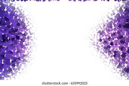 Light Purple vector polygonal illustration, which consist of rectangles. Rectangular pattern for your business design. Geometric background in Origami style with gradient. 