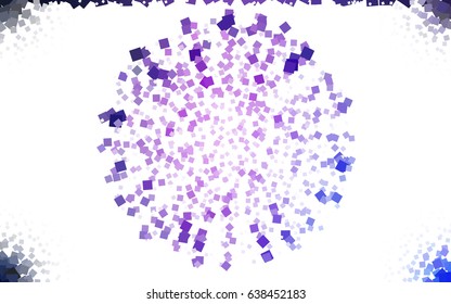 Light Purple vector polygonal illustration consisting of rectangles. Rectangular design for your business. Creative geometric background in origami style with gradient.