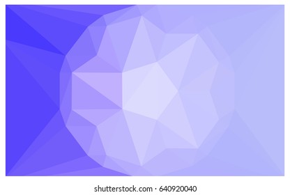 Light Purple vector polygonal illustration, which consist of triangles with a gemstone in center. Triangular design of a huge diamond for your business. Creative geometric background of gems.