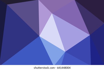 Light Purple vector polygonal illustration, which consist of triangles. Triangular design for your business. Creative geometric background in Origami style with gradient