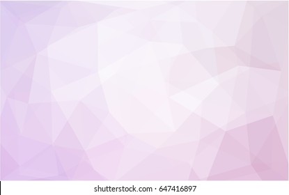 Light Purple vector polygonal illustration, which consist of triangles. Triangular pattern for your business design. Geometric background in Origami style with gradient. 