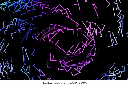 Light Purple vector polygonal illustration, which consist of rectangles. Rectangular pattern for your business design. Geometric background in Origami style with gradient. 