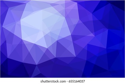Light Purple vector polygonal illustration, which consist of triangles. Triangular design for your business. Creative geometric background in Origami style with gradient