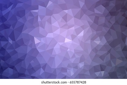 Light Purple vector polygonal illustration, which consist of triangles. Triangular pattern for your business design. Geometric background in Origami style with gradient. 