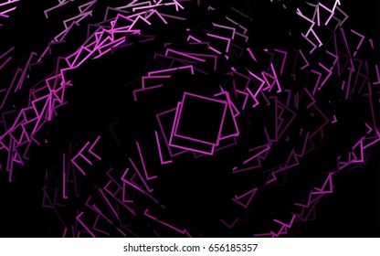 Light Purple vector polygonal illustration, which consist of rectangles. Rectangular pattern for your business design. Geometric background in Origami style with gradient. 