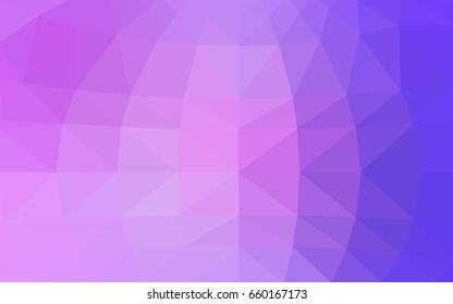 Light Purple vector polygonal illustration, which consist of triangles. Triangular design for your business. Creative geometric background in Origami style with gradient
