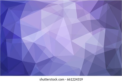 Light Purple vector polygonal illustration, which consist of triangles. Triangular pattern for your business design. Geometric background in Origami style with gradient. 