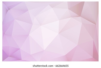 Light Purple vector polygonal illustration, which consist of triangles. Triangular pattern for your business design. Geometric background in Origami style with gradient. 