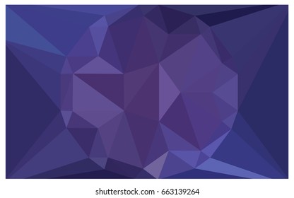 Light Purple vector polygonal illustration, which consist of triangles with a gemstone in center. Triangular design of a huge diamond for your business. Creative geometric background of gems.