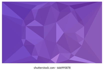 Light Purple vector polygonal illustration, which consist of triangles with a gemstone in center. Triangular design of a huge diamond for your business. Creative geometric background of gems.