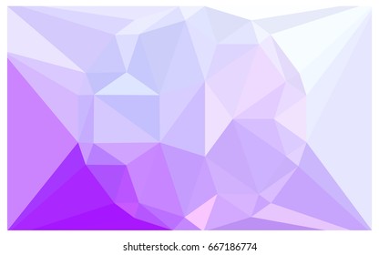 Light Purple vector polygonal illustration, which consist of triangles with a gemstone in center. Triangular design of a huge diamond for your business. Creative geometric background of gems.