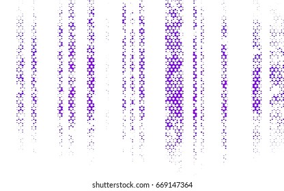 Light Purple vector polygonal illustration, which consist of hexagons. Hexagonal design for your business. Creative geometric background in Origami style with gradient
