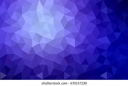 Light Purple vector polygonal illustration, which consist of triangles. Triangular design for your business. Creative geometric background in Origami style with gradient