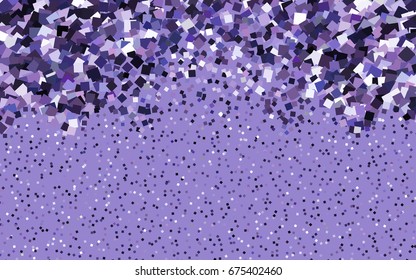 Light Purple vector polygonal illustration consisting of rectangles. Rectangular design for your business. Creative geometric background in origami style with gradient.