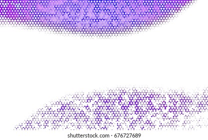 Light Purple vector polygonal illustration, which consist of hexagons. Hexagonal design for your business. Creative geometric background in Origami style with gradient
