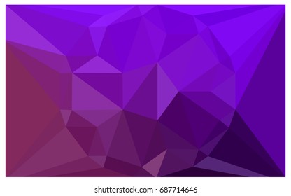Light Purple vector polygonal illustration, which consist of triangles with a gemstone in center. Triangular design of a huge diamond for your business. Creative geometric background of gems.
