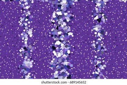 Light Purple vector polygonal illustration, which consist of rectangles. Rectangular pattern for your business design. Geometric background in Origami style with gradient. 