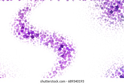 Light Purple vector polygonal illustration consisting of rectangles. Rectangular design for your business. Creative geometric background in origami style with gradient.