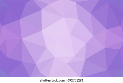Light Purple vector polygonal illustration, which consist of triangles. Triangular pattern for your business design. Geometric background in Origami style with gradient. 