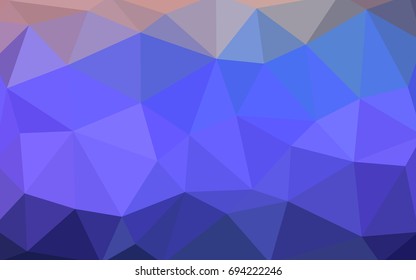 Light Purple vector polygonal illustration, which consist of triangles. Triangular design for your business. Creative geometric background in Origami style with gradient