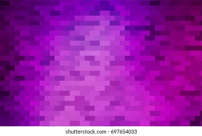 Light Purple vector polygonal illustration, which consist of rectangles. Rectangular pattern for your business design. Geometric background in Origami style with gradient. 