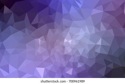 Light Purple vector polygonal illustration, which consist of triangles. Triangular pattern for your business design. Geometric background in Origami style with gradient. 