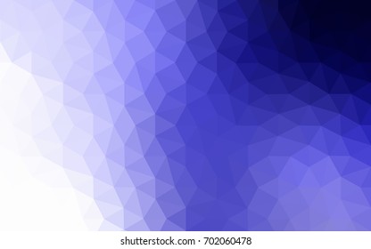 Light Purple vector polygonal illustration, which consist of triangles. Triangular design for your business. Creative geometric background in Origami style with gradient