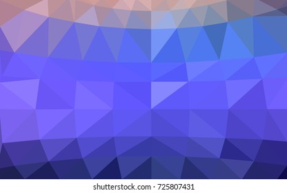 Light Purple vector polygonal illustration, which consist of triangles. Triangular design for your business. Creative geometric background in Origami style with gradient