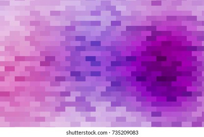 Light Purple vector polygonal illustration consisting of rectangles. Rectangular design for your business. Creative geometric background in origami style with gradient.