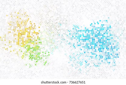 Light Purple vector polygonal illustration, which consist of rectangles. Rectangular pattern for your business design. Geometric background in Origami style with gradient. 