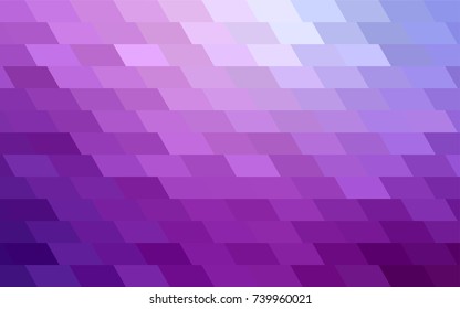 Light Purple vector polygonal illustration, which consist of rectangles. Rectangular pattern for your business design. Geometric background in Origami style with gradient. 