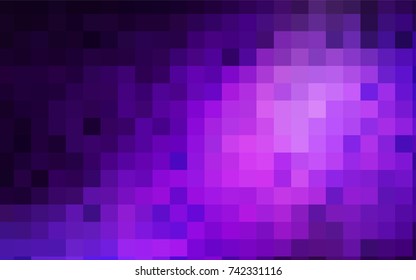 Light Purple vector polygonal illustration consisting of rectangles. Rectangular design for your business. Creative geometric background in origami style with gradient.