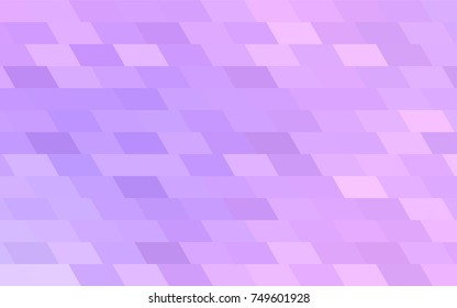 Light Purple vector polygonal illustration consisting of rectangles. Rectangular design for your business. Creative geometric background in origami style with gradient.