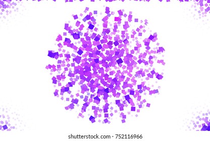 Light Purple vector polygonal illustration consisting of rectangles. Rectangular design for your business. Creative geometric background in origami style with gradient.