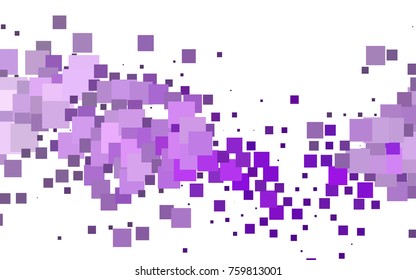 Light Purple vector polygonal illustration, which consist of rectangles. Rectangular pattern for your business design. Geometric background in Origami style with gradient. 
