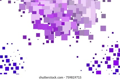 Light Purple vector polygonal illustration, which consist of rectangles. Rectangular pattern for your business design. Geometric background in Origami style with gradient. 