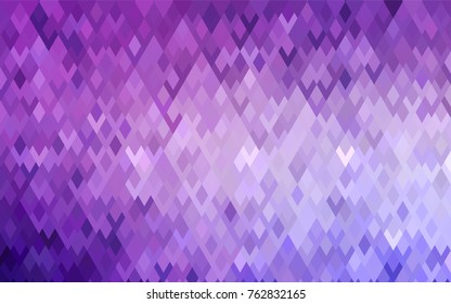 Light Purple vector polygonal illustration, which consist of rectangles. Rectangular pattern for your business design. Geometric background in Origami style with gradient. 