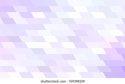 Light Purple vector polygonal illustration consisting of rectangles. Rectangular design for your business. Creative geometric background in origami style with gradient.