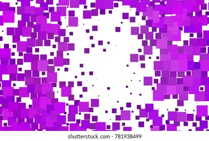 Light Purple vector polygonal illustration, which consist of rectangles. Rectangular pattern for your business design. Geometric background in Origami style with gradient. 