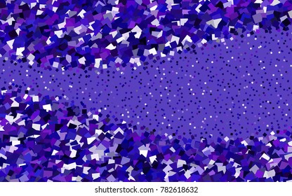 Light Purple vector polygonal illustration consisting of rectangles. Rectangular design for your business. Creative geometric background in origami style with gradient.